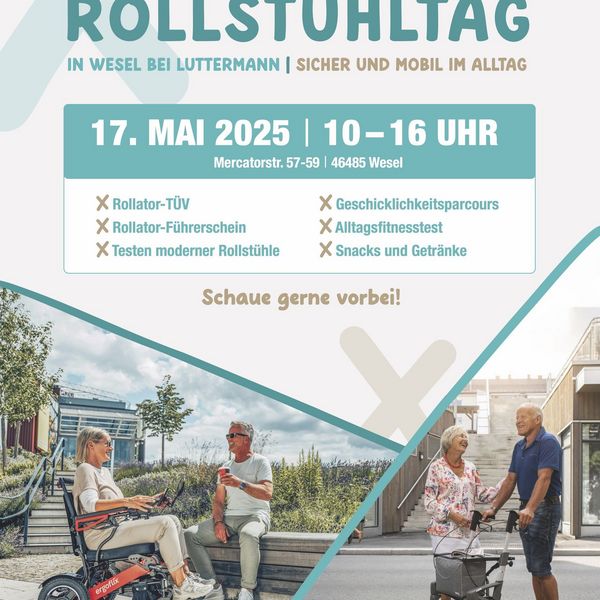 Rollator- und Rollstuhltag bei Luttermann in Wesel am 17. Mai 2025