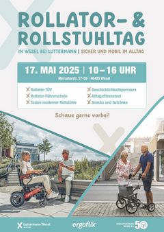 Rollator- und Rollstuhltag bei Luttermann in Wesel am 17. Mai 2025